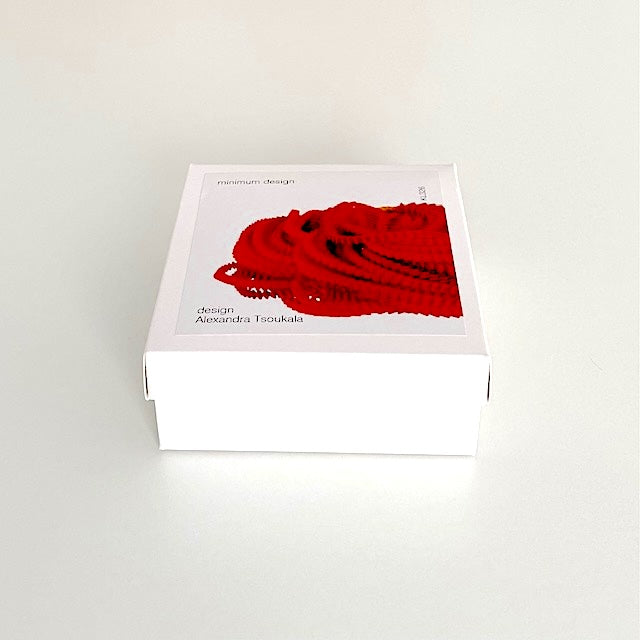 Collier Plissé Rouge