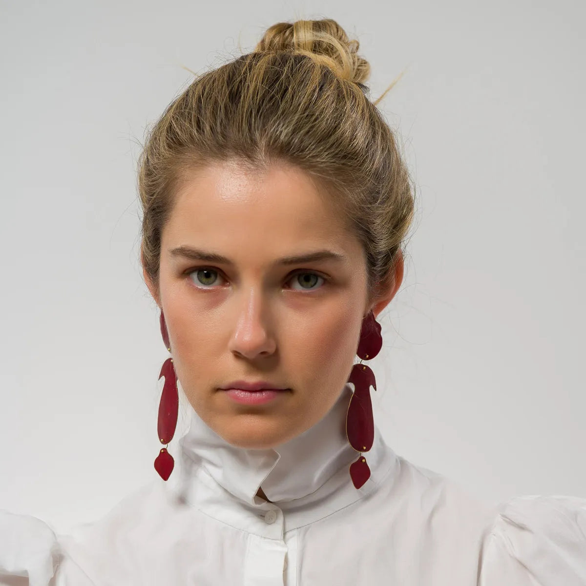 Boucles d'oreilles pendantes XXL Héritage - bronze peint bleu turquoise